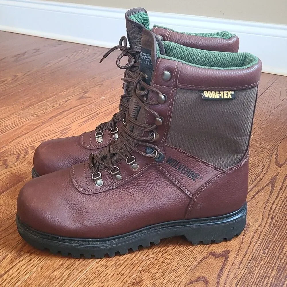 Wolverine Size 11 M Gore Tex Thinsulate Big Horn Ultra Leather Work Boots 03850